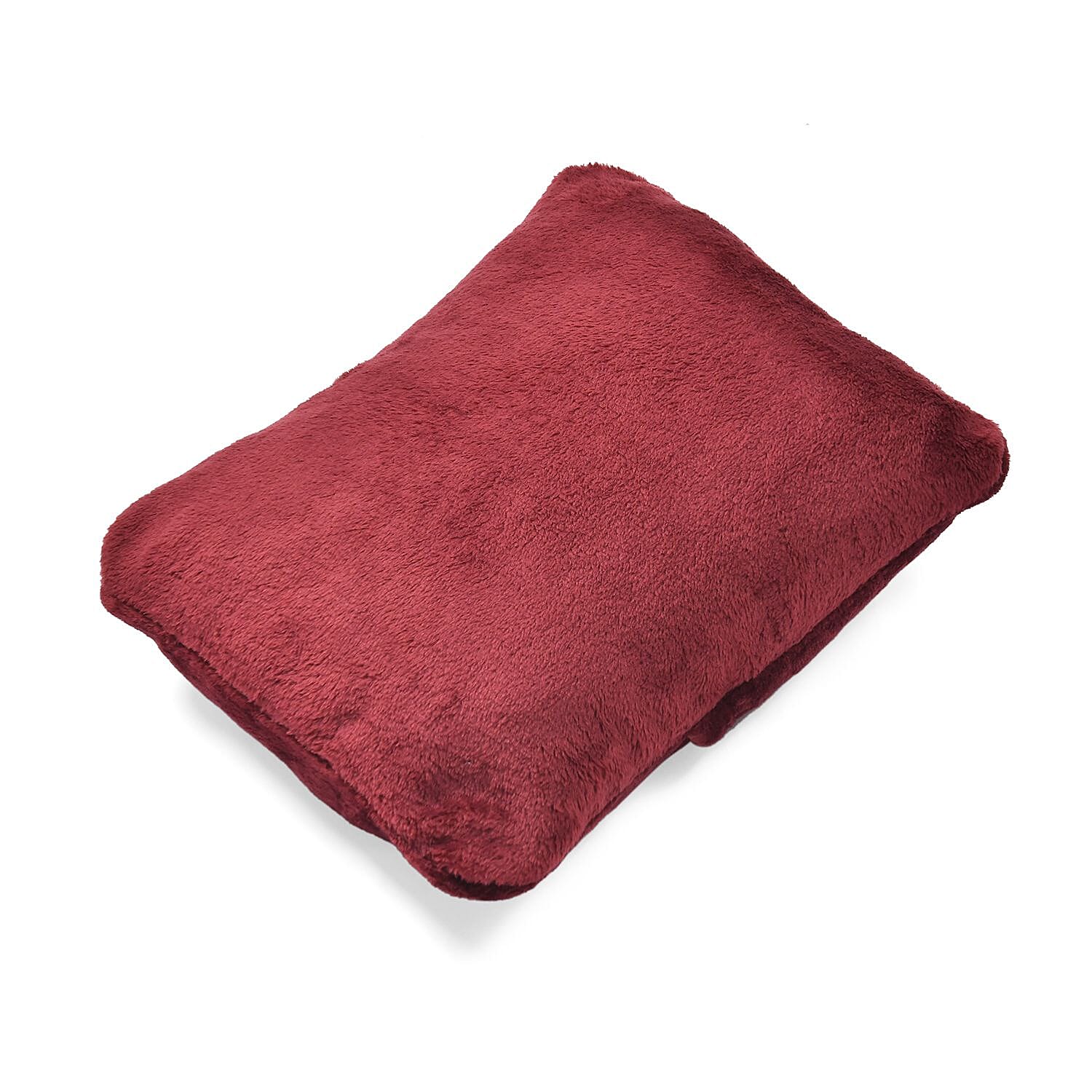 Super Cosy 2-in-1 Blanket Poncho-Pillow (Size 152x101 cm) - Burgundy