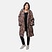 Patterned Lightweight Sherpa Zipped Hoodie