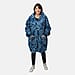 Patterned Lightweight Sherpa Zipped Hoodie