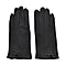 70% Cashmere Touch Screen Gloves with Decorative Bowknot - Black