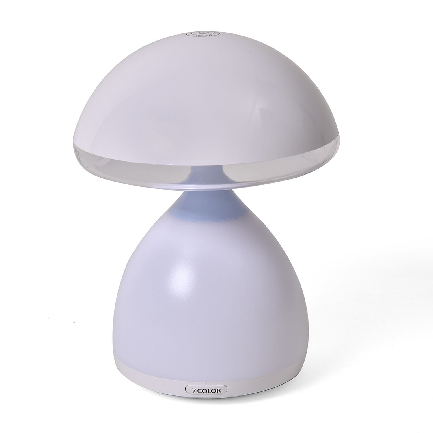 LED Wireless Multicolour Mushroom Lamp with Touch Control (Battery -1500mAH, 5V) - White