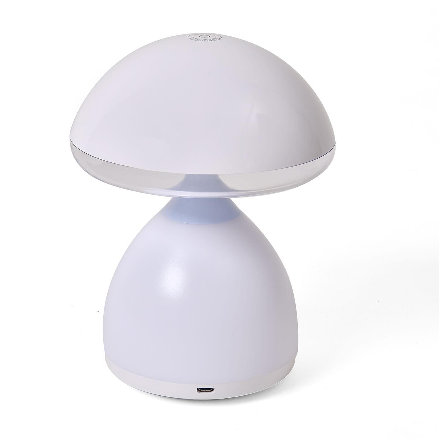 LED Wireless Multicolour Mushroom Lamp with Touch Control (Battery -1500mAH, 5V) - White