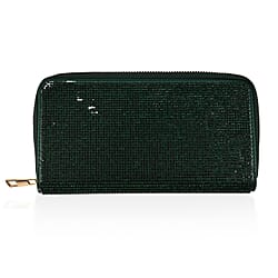 Sparkly Rhinestone Purse (Size 19x2x10 cm) - AB - Green