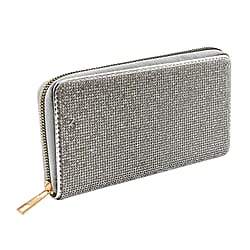 Sparkly Rhinestone Purse (Size 19x2x10 cm) - AB - Green