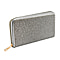 Crystal Studded Purse With Zipped Closure - Green