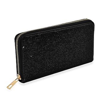 https://tjcuk.sirv.com/Products/76/2/7622400/PU-Rhinestone-Wallet-Size-19x2x10-cm-Black-Green_7622400_1.jpg?w=342&h=342