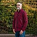 Bellfield 100% Cotton Button Through Flannel Check Shirt (Size L) - Black