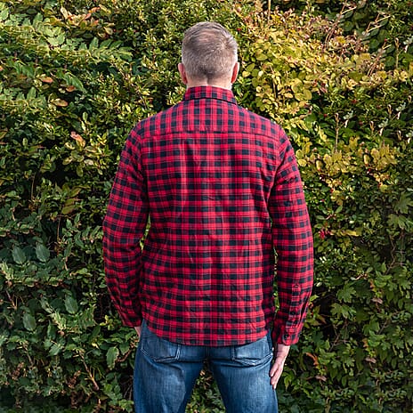 Bellfield 100% Cotton Button Through Flannel Check Shirt (Size S) - Red