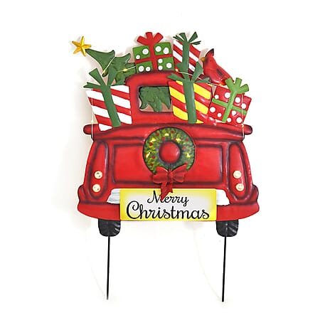 Solar Powered Christmas LED Lights Outdoor Decor (Battery AA 300mAh NI-MH) - Red