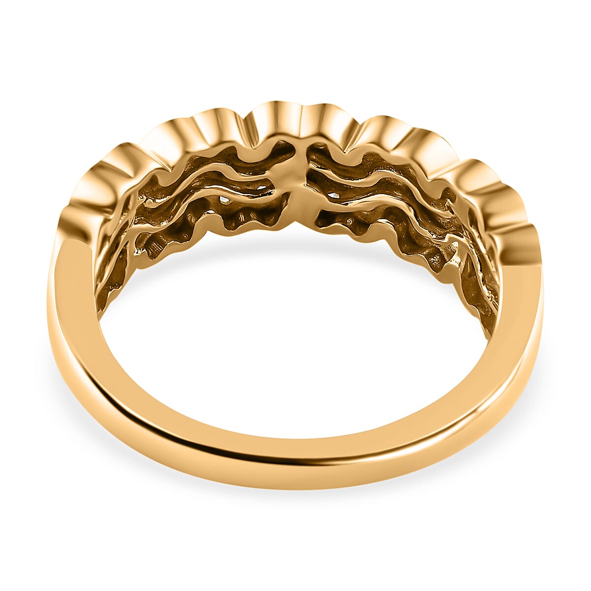 Diamond Heart Ring in Sterling Silver