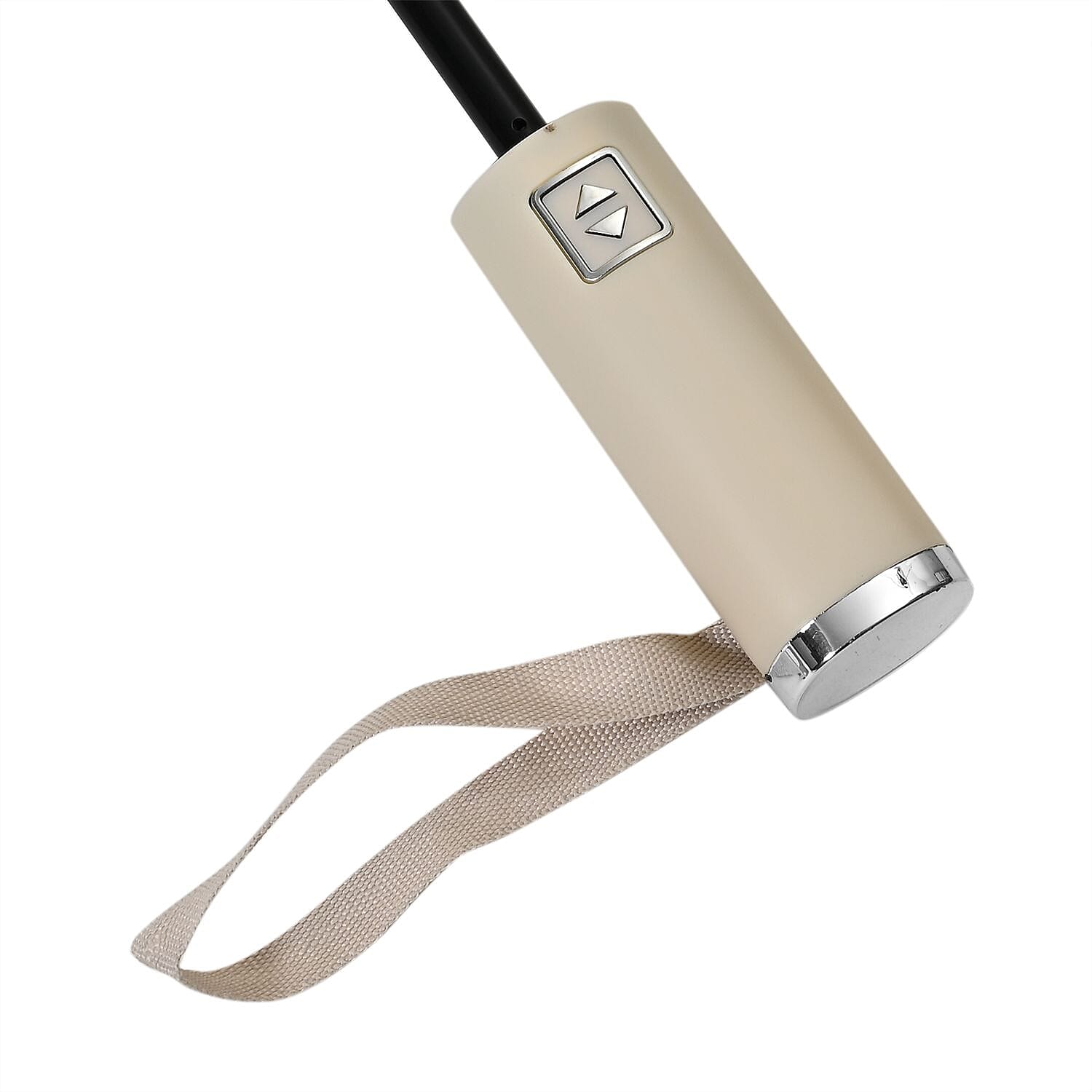 Auto Open & Close Folding Floral Pattern Umbrella with Colour Change - Beige