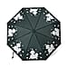 Auto Open & Close Folding Floral Pattern Umbrella with Colour Change - Green