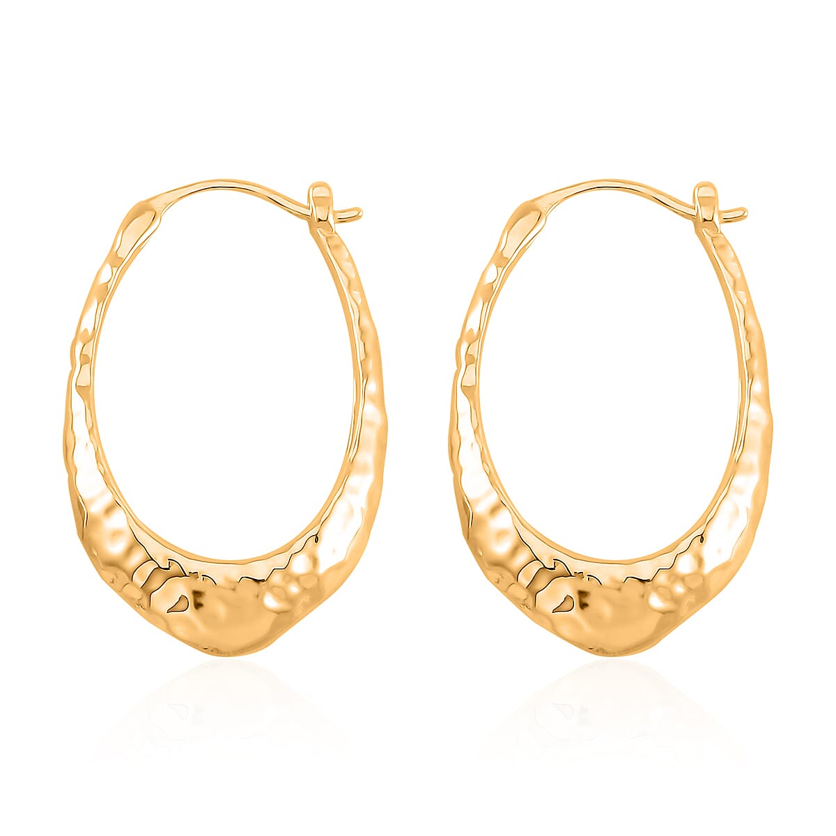 Hoop Earrings in Yellow Gold Tone