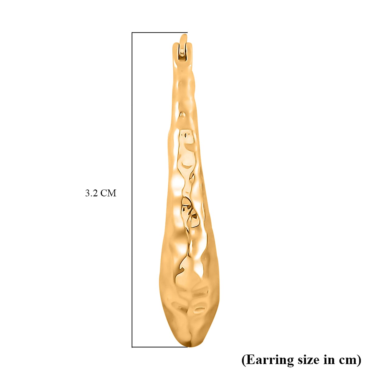 Hoop Earrings in Yellow Gold Tone