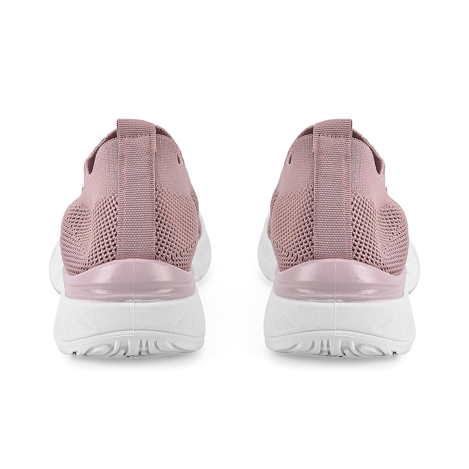 Knit Vented Slip On Trainers with Crystal Decorative Outer Shell