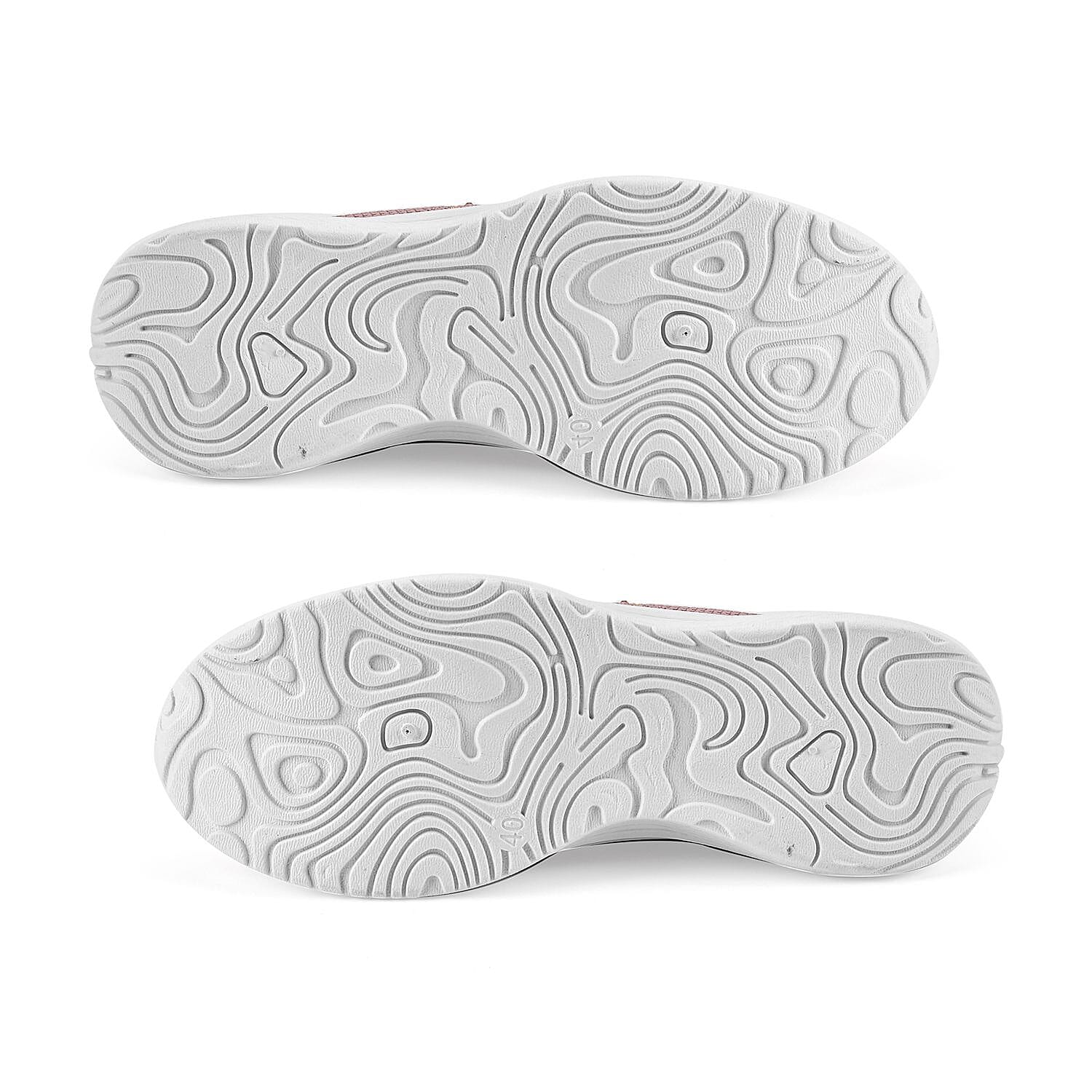 Knit Vented Slip On Trainers with Crystal Decorative Outer Shell