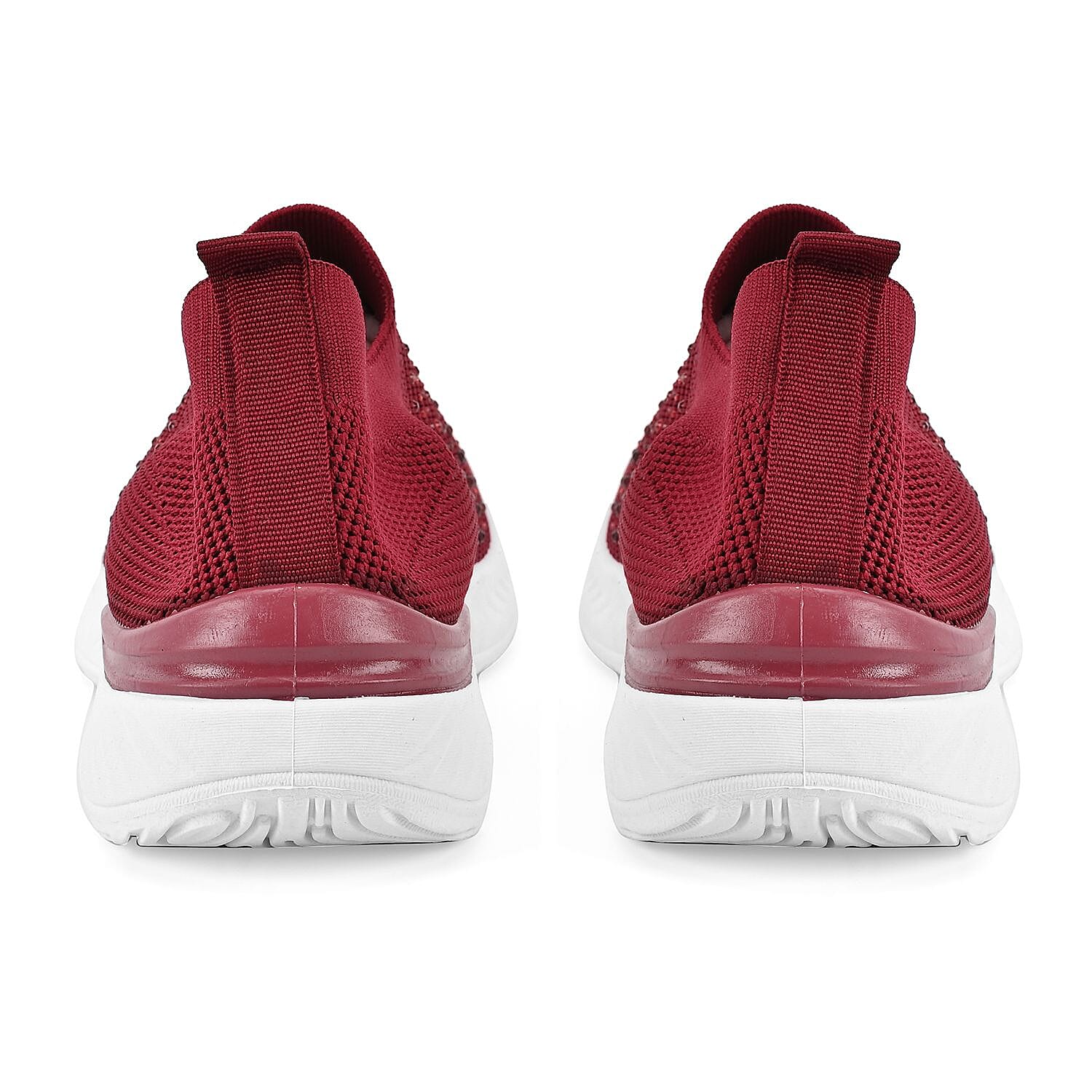 Knit Vented Slip On Trainers with Crystal Decorative Outer Shell