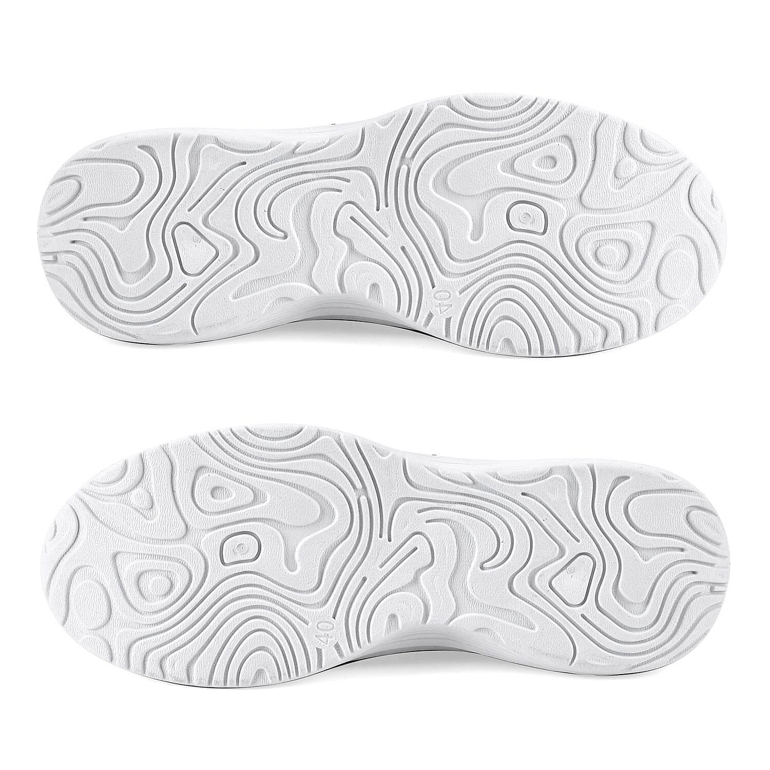 Knit Vented Slip On Trainers with Crystal Decorative Outer Shell