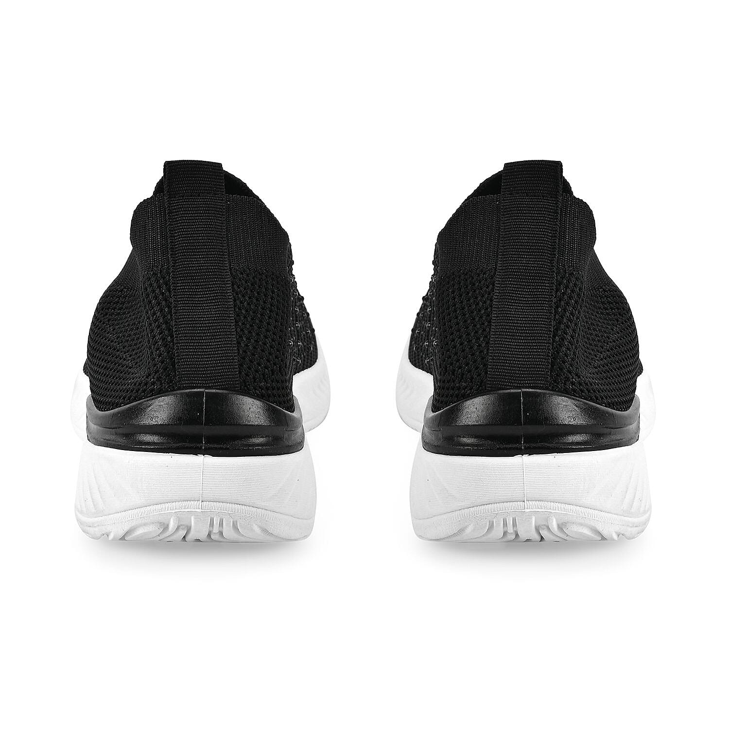 Knit Vented Slip On Trainers with Crystal Decorative Outer Shell
