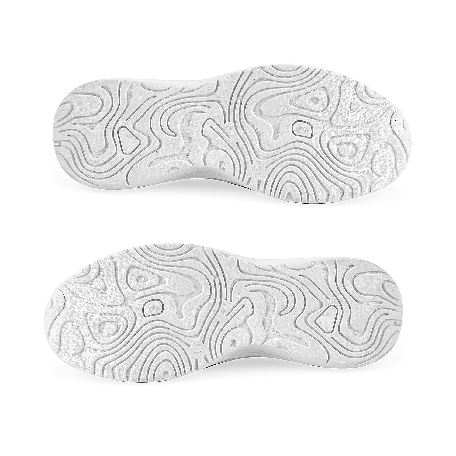 Knit Vented Slip On Trainers with Crystal Decorative Outer Shell