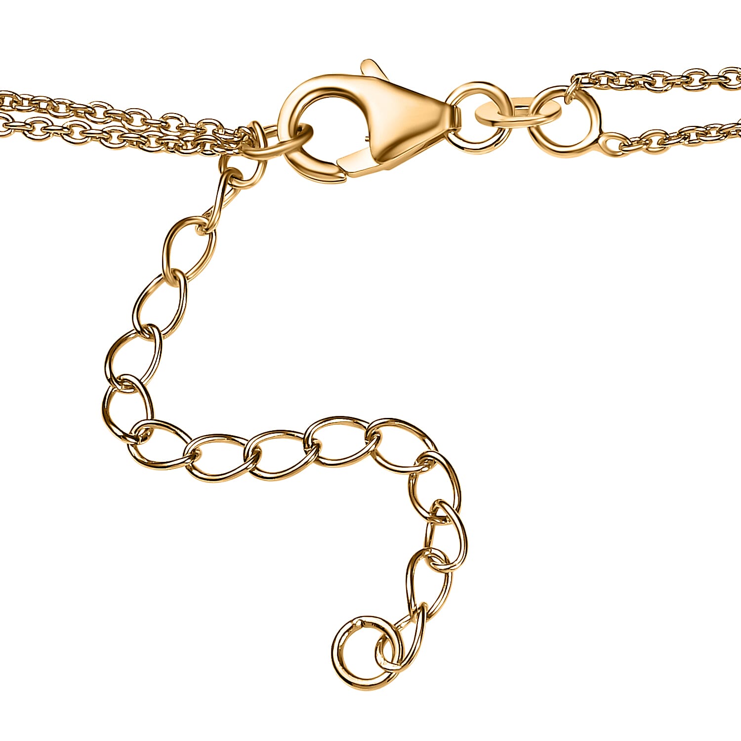 18K Yellow Gold Vermeil Plated Sterling Silver Infinity Necklace (Size-20)