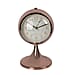 Luxury Decoration Quartz Movement Alarm Clock with Stand & Night Light - Rose Gold & White