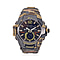 Genoa Black Literal Khaki Dial 5 ATM Water Resistant Watch with Khaki Camouflage Leatherette Strap