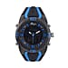 GENOA TIME V2 Japanese Movement Multifunctional Black Literal Dial 5 ATM Water Resistant Watch With Black - Blue TPU Strap