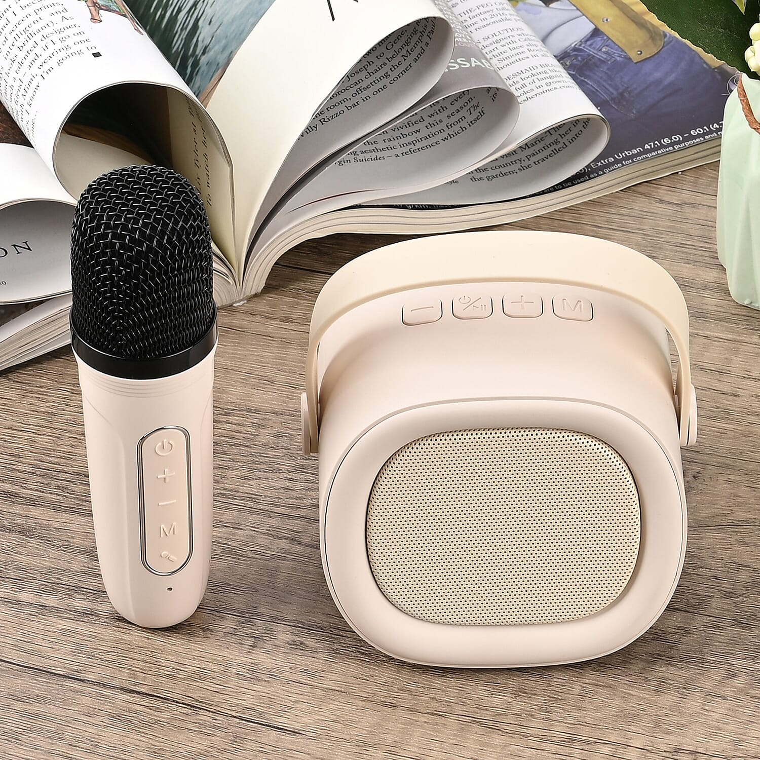 Bluetooth Speaker and Microphone Set - Yellow - Blue