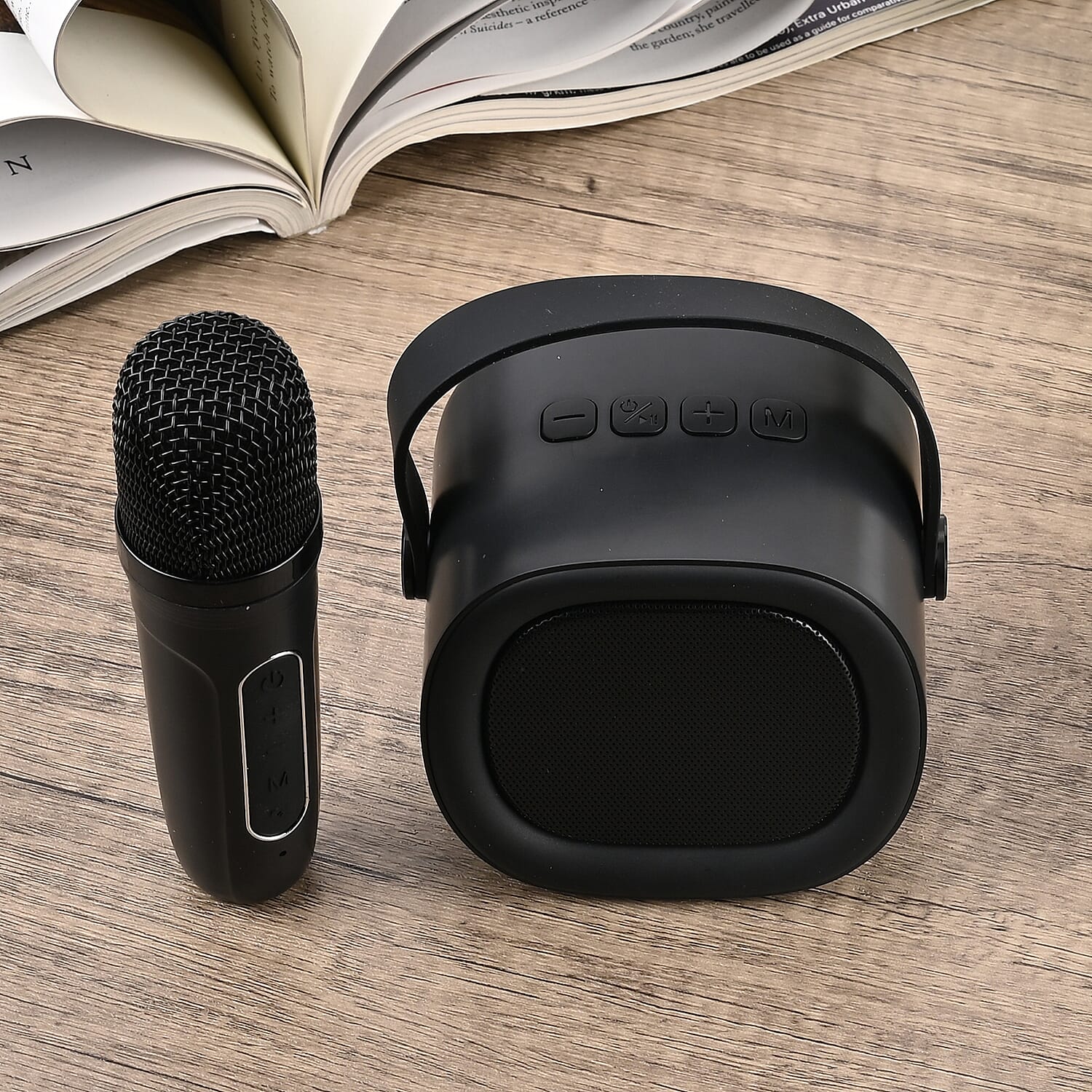 Bluetooth Speaker and Microphone Set - Black - Blue