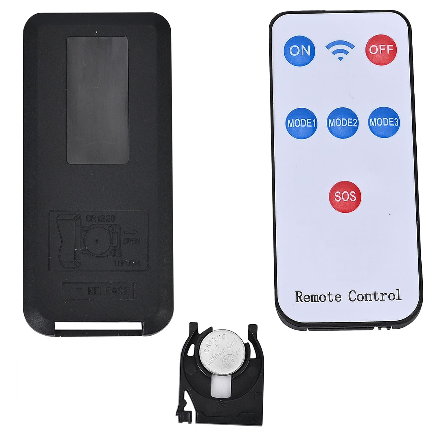 Energy Saving Solar Sensor Light with 3 Lightning Modes, Remote - Screw Accessories