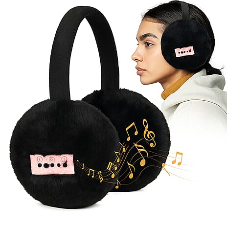 Plush Bluetooth Cushioned Headphone - Black