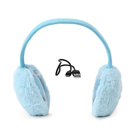 Plush Bluetooth Cushioned Over Ear Headset - Blue