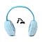 Plush Bluetooth Cushioned Over Ear Headset - Blue