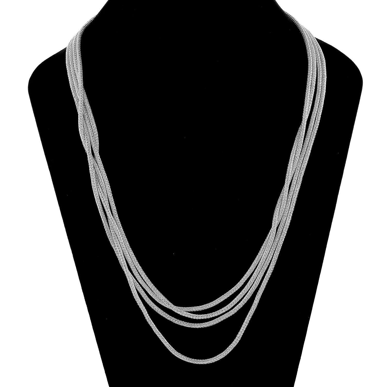 First Time Ever - Royal Bali Collection Handmade Sterling Silver Tulang Naga Necklace (Size 100), Silver Wt. 83.00 Gms