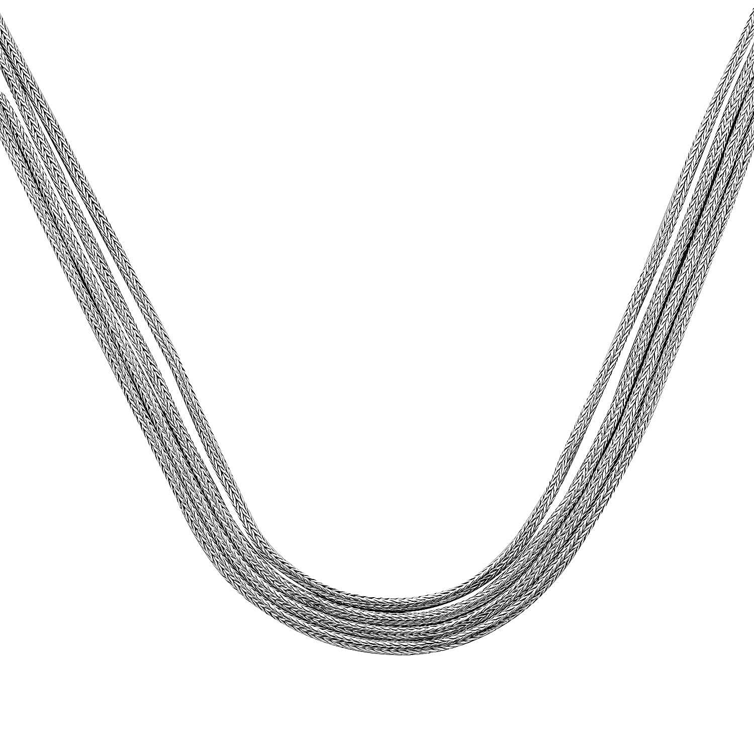 First Time Ever - Royal Bali Collection Handmade Sterling Silver Tulang Naga Necklace (Size 100), Silver Wt. 83.00 Gms