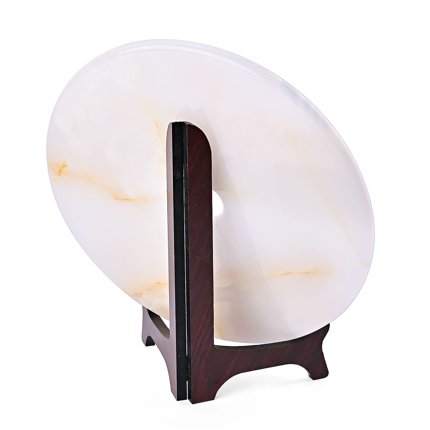 EXCLUSIVE LIMITED EDITION- Serpentine Horses Painted Disk with Wooden Stand 13255 Cts.Presented in a gift box