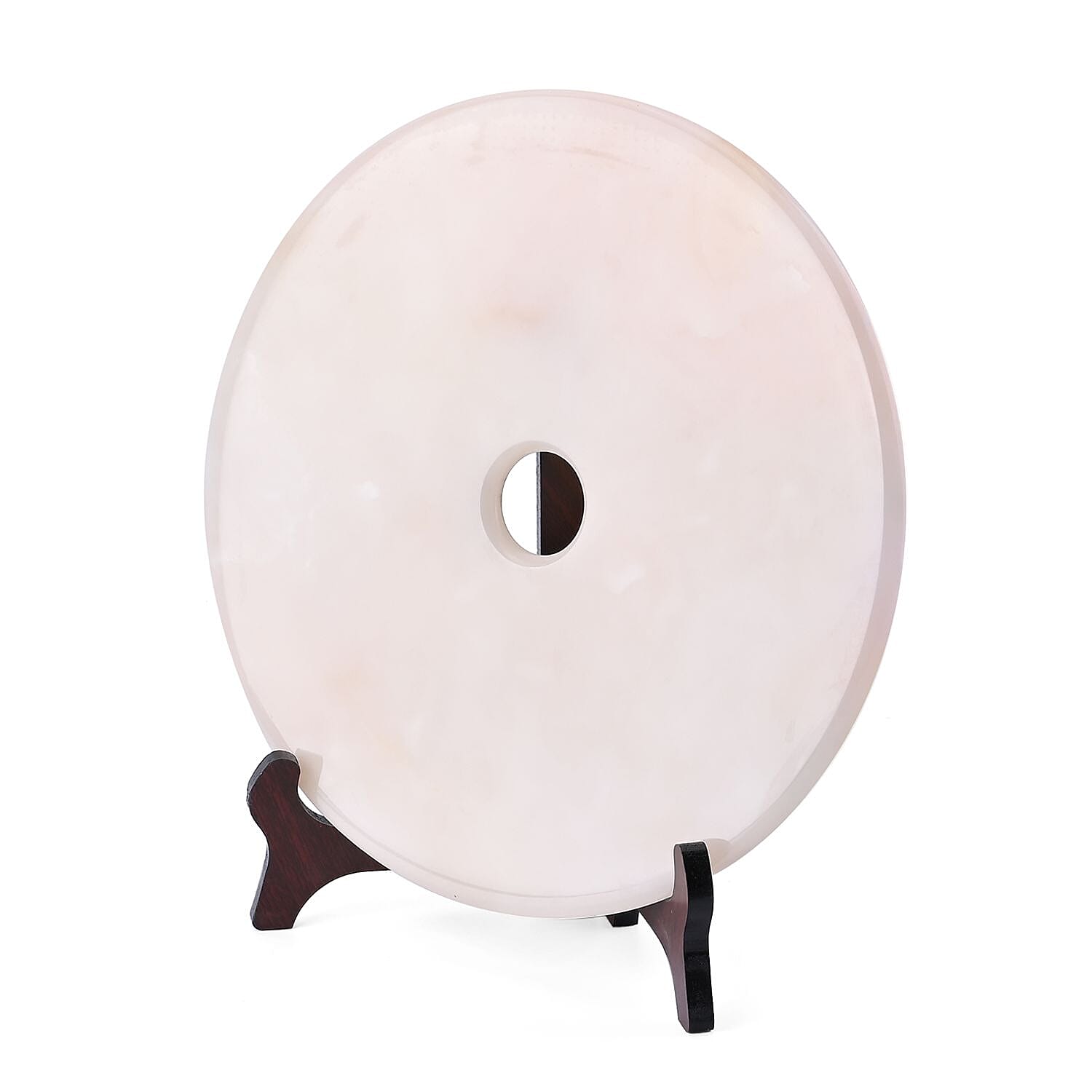 EXCLUSIVE LIMITED EDITION- Serpentine Elephant Painted Disk with Wooden Stand 13255 Cts.Presented in a gift box