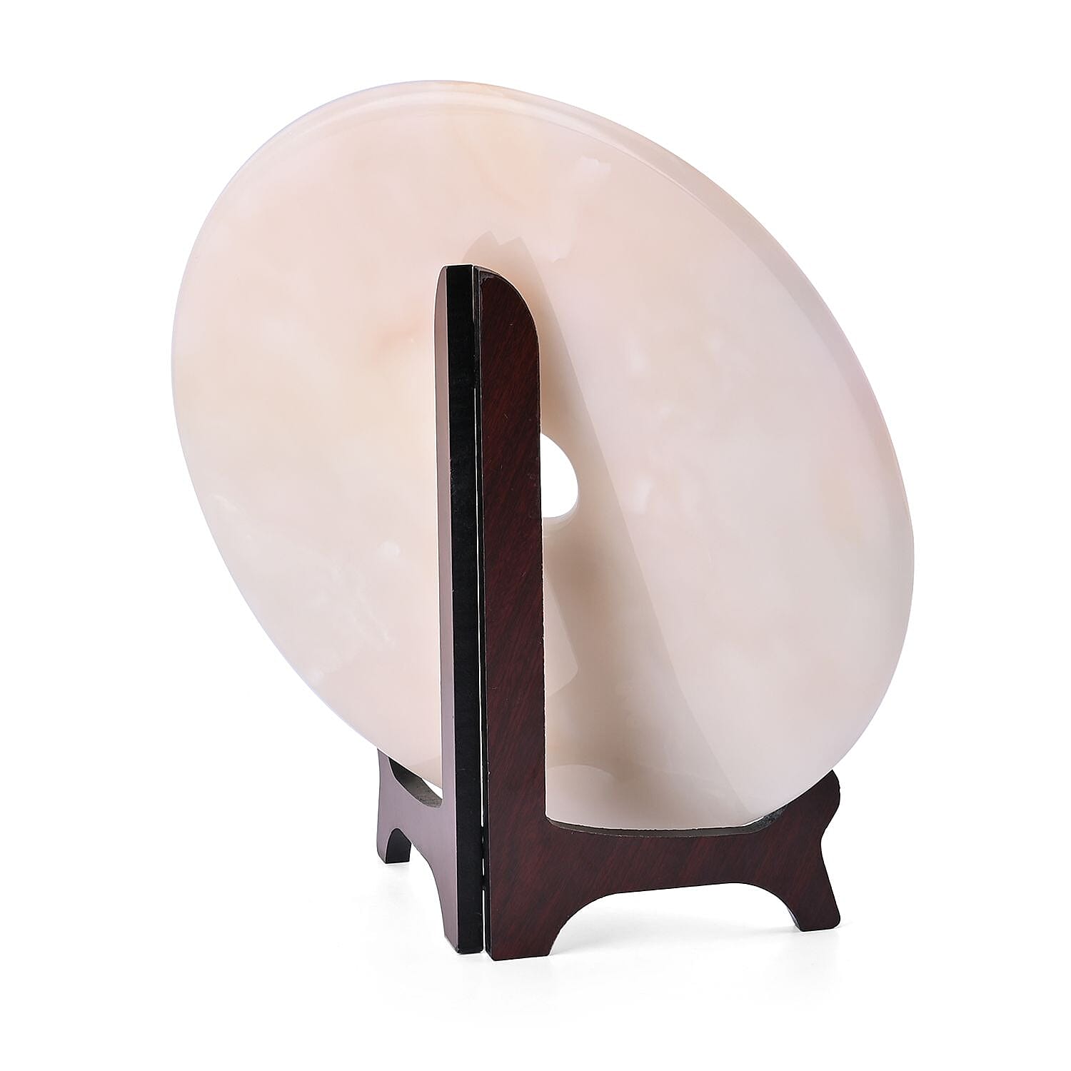 EXCLUSIVE LIMITED EDITION- Serpentine Elephant Painted Disk with Wooden Stand 13255 Cts.Presented in a gift box