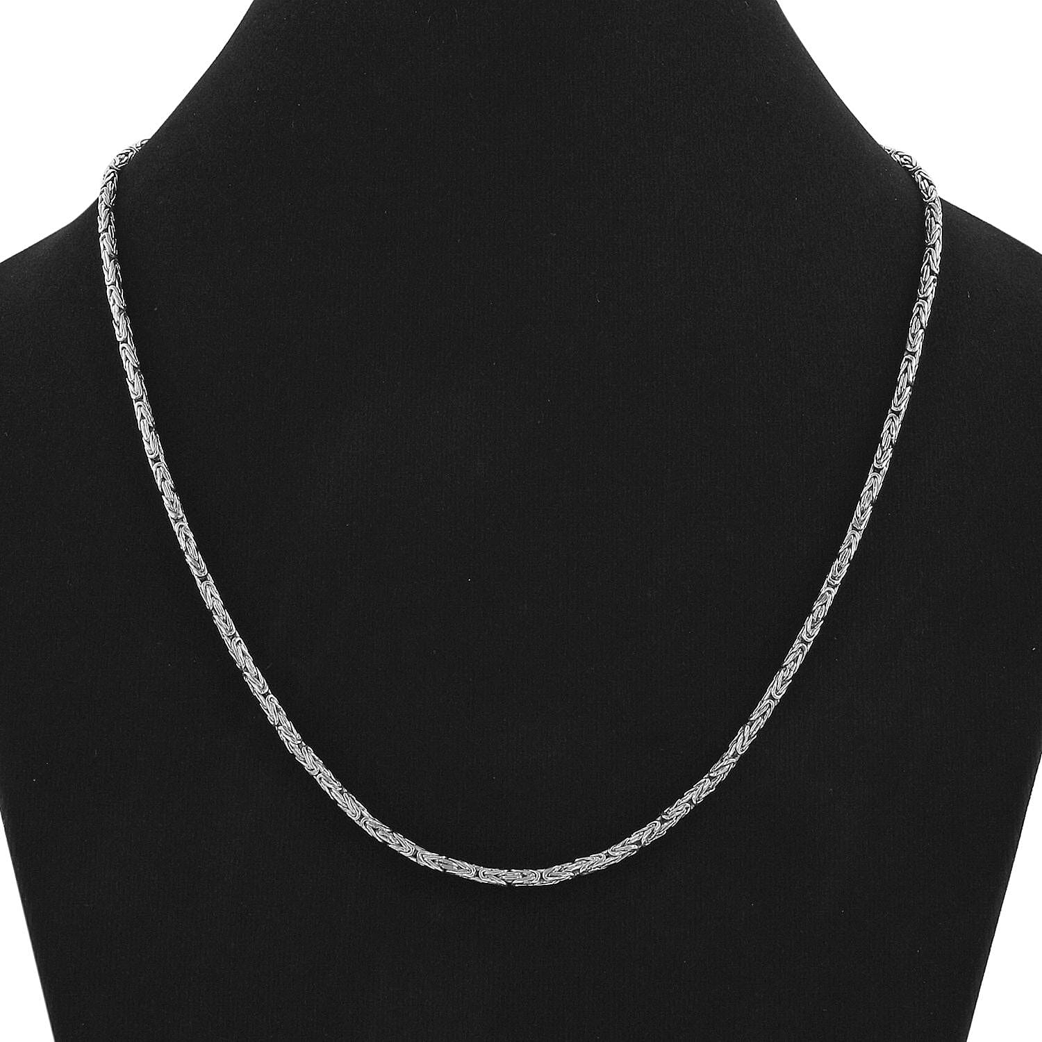 Royal Bali Collection - Handmade Sterling Silver Borobudur Necklace (Size - 20), Silver Wt. 21.50 Gms
