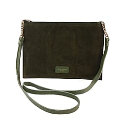 Closeout - Ecotorie Genuine Leather Crossbody Bag (Size 30x5x21 cm) - Cognac