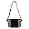 Closeout - Ecotorie Genuine Leather Leopard Printed Crossbody Bag With Shoulder Strap - Beige
