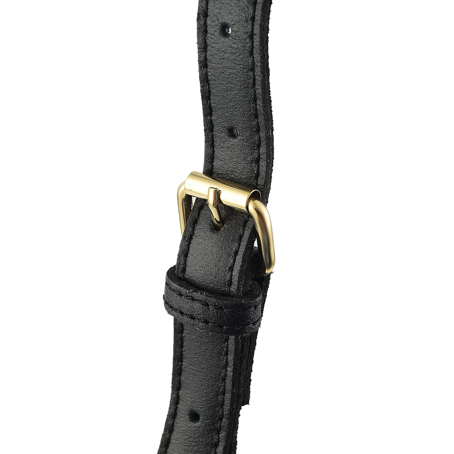 Closeout - Ecotorie Genuine Leather Leopard Printed Crossbody Bag With Shoulder Strap - Black