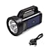 Rechargeable and Portable Multi-Functional Flashlight with Bluetooth Speaker - Blue
