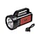 Rechargeable and Portable Multi-Functional Flashlight with Bluetooth Speaker - Red & Black