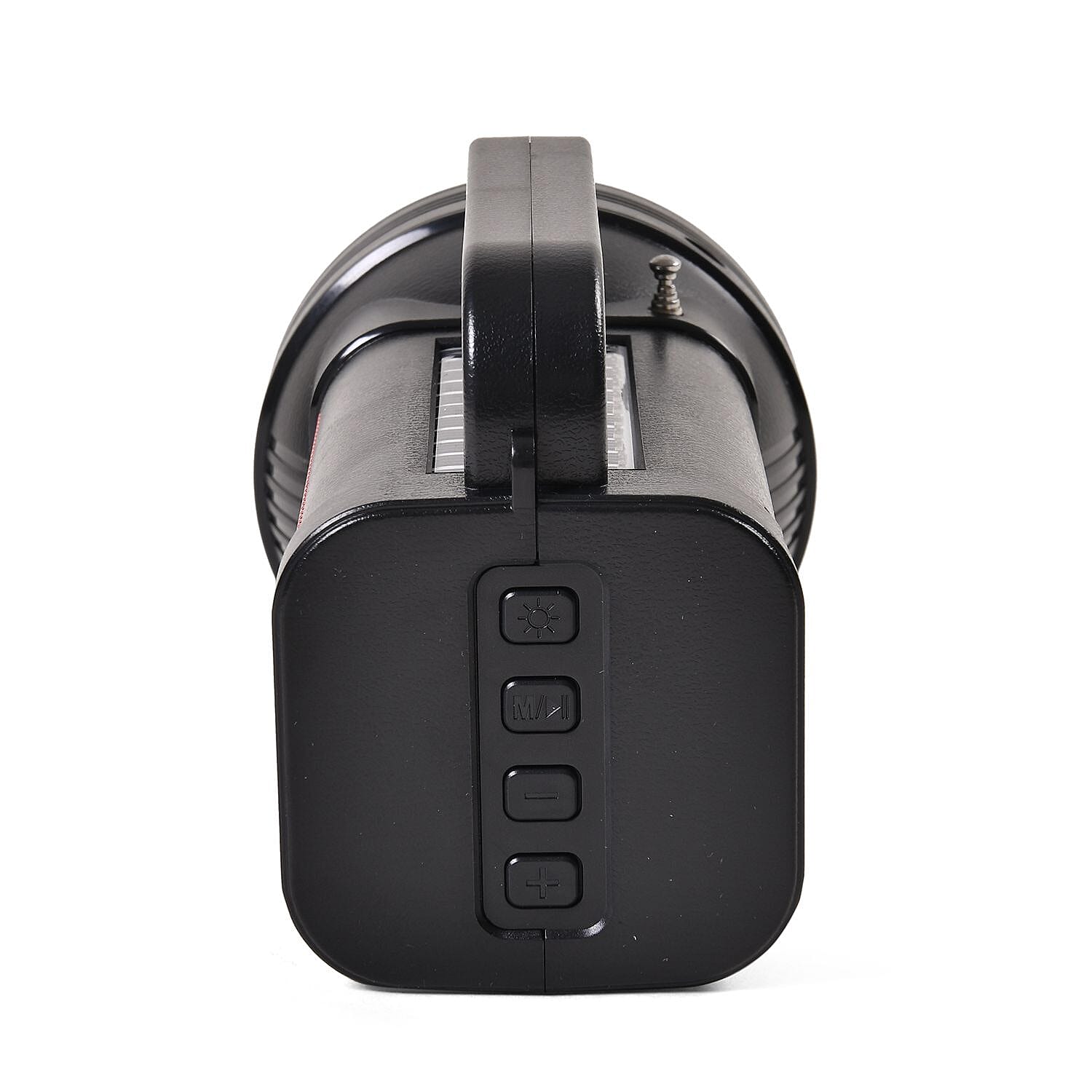 Rechargeable and Portable Multi-Functional Flashlight with Bluetooth Speaker - Red & Black