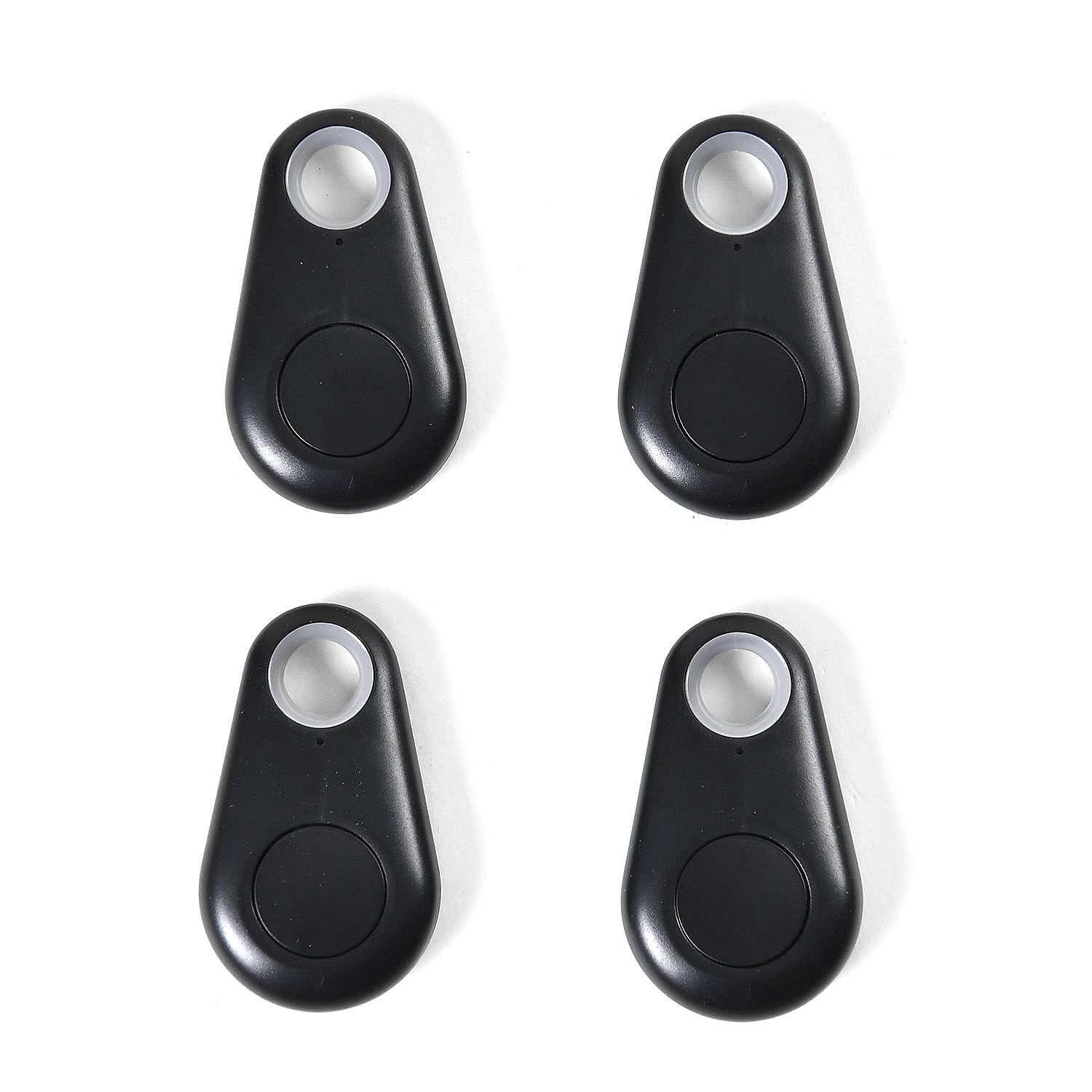 Set of 4 - Portable Bluetooth Wireless Key Item Finder (1 Lithium Coin Battery CR2032) - Black