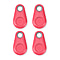 Set of 4 - Portable Bluetooth Wireless Key Item Finder (1 Lithium Coin Battery CR2032) - Pink