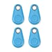Set of 4 - Portable Bluetooth Wireless Key Item Finder (1 LITecoin Battery CR2032) - Black