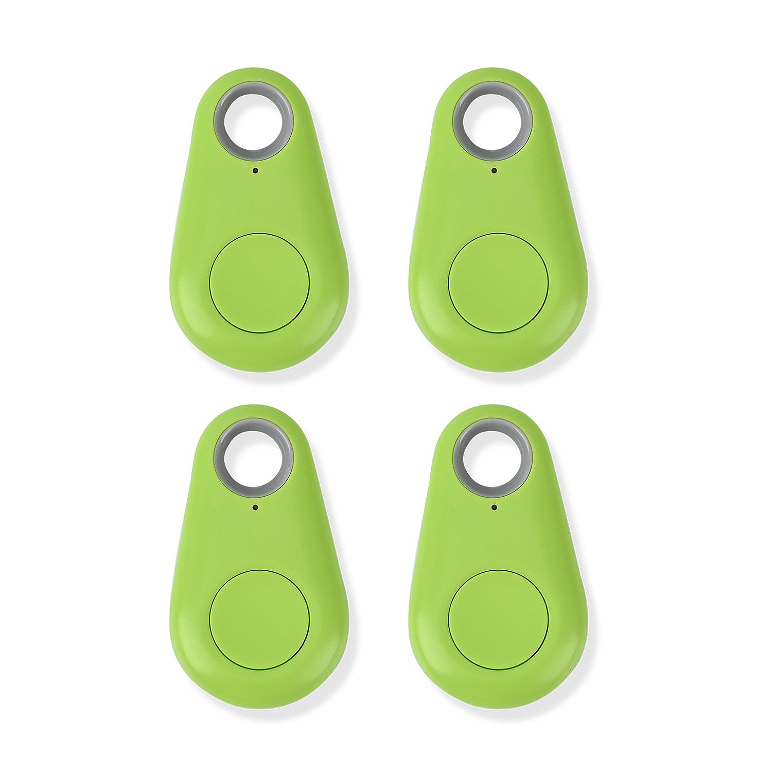 Set of 4 - Portable Bluetooth Wireless Key Item Finder (1 Lithium Coin Battery CR2032) - Green